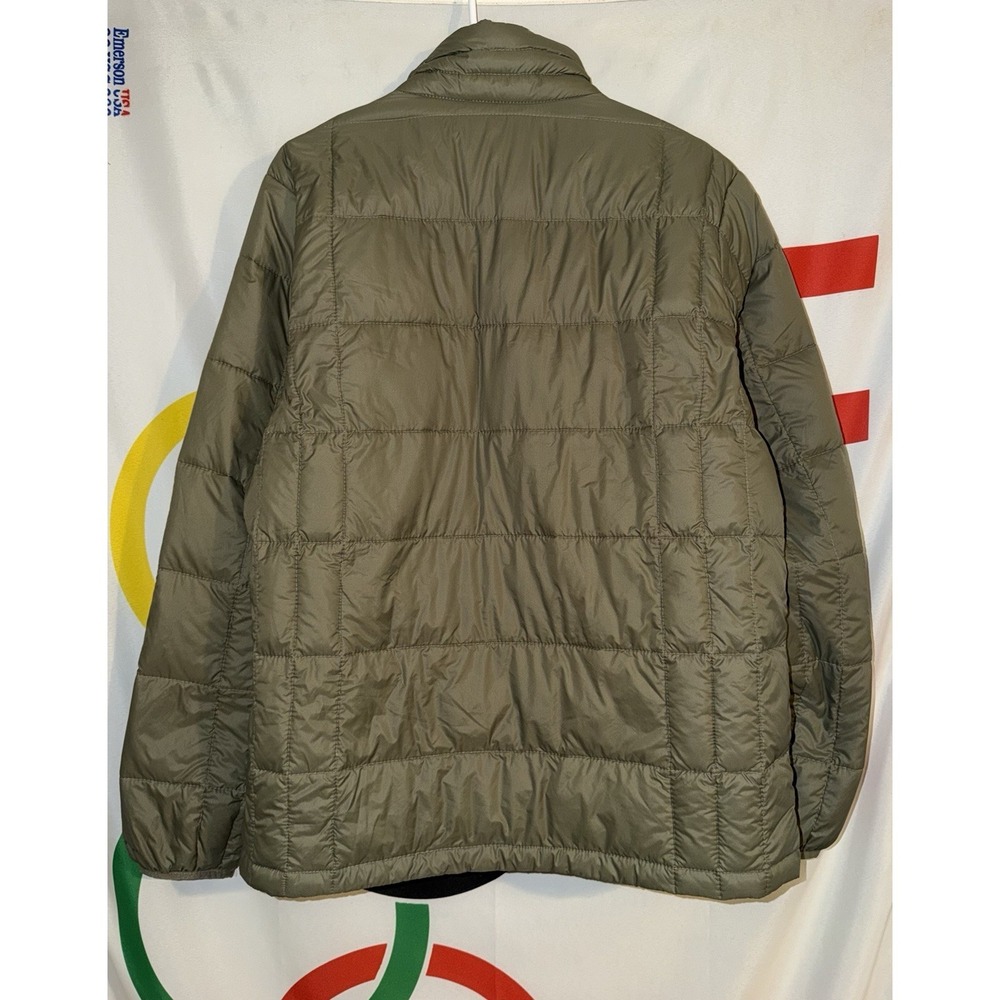 Columbia Down Puffer Jacket Mens Medium Green Full Zip - Picture 7 of 7